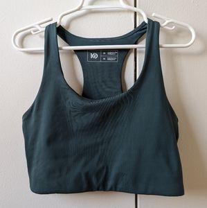 Tentree longline active bra in sea green